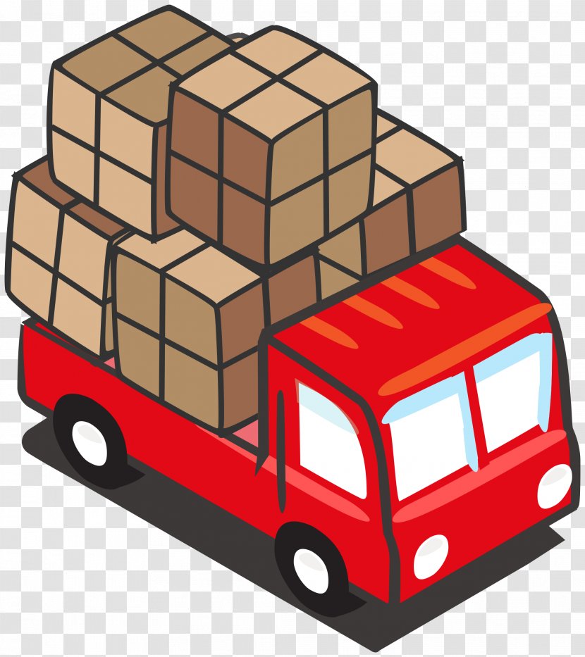 Cargo Semi-trailer Truck Clip Art - Transport - Red Cliparts Transparent PNG