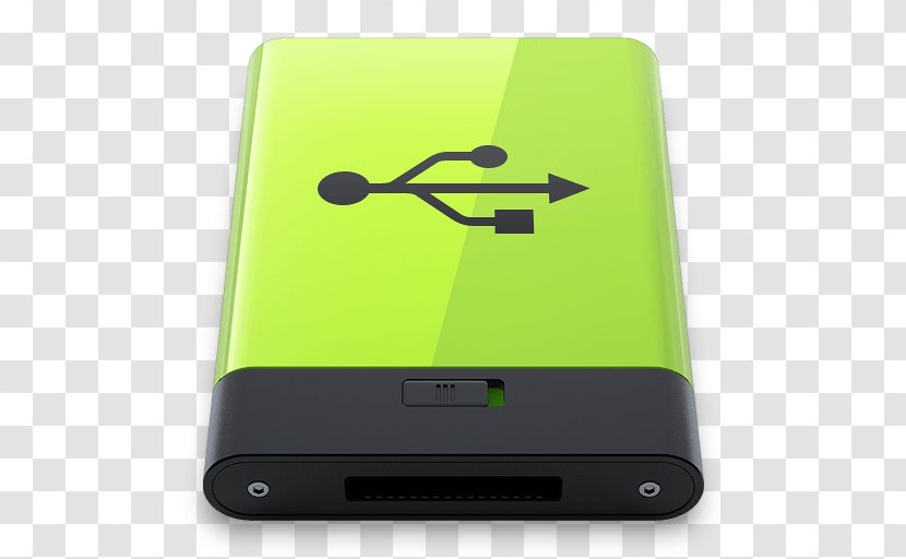 Backup Application Software Android ICO Icon - Green - Usb Flash Drive Transparent PNG