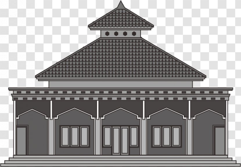 Masjid Jawa Mosque Facade Arsitektur - Symmetry - Design Transparent PNG