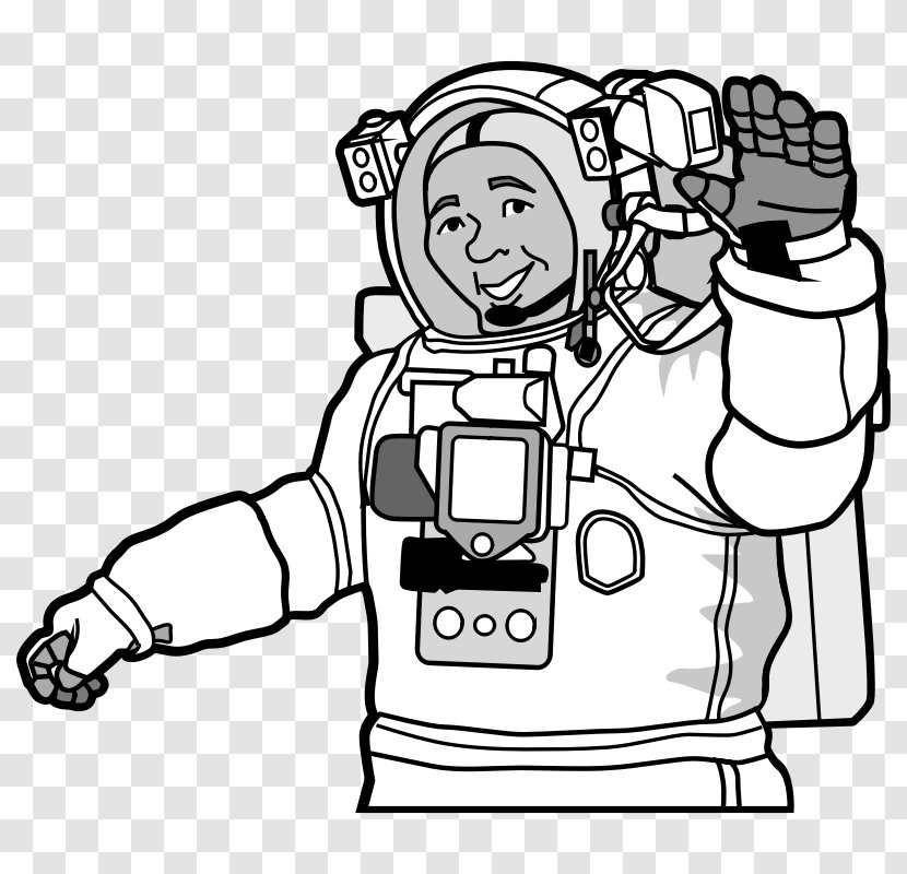 Astronaut Paper Worksheet Outer Space International Station - Frame - Cartoon Transparent PNG