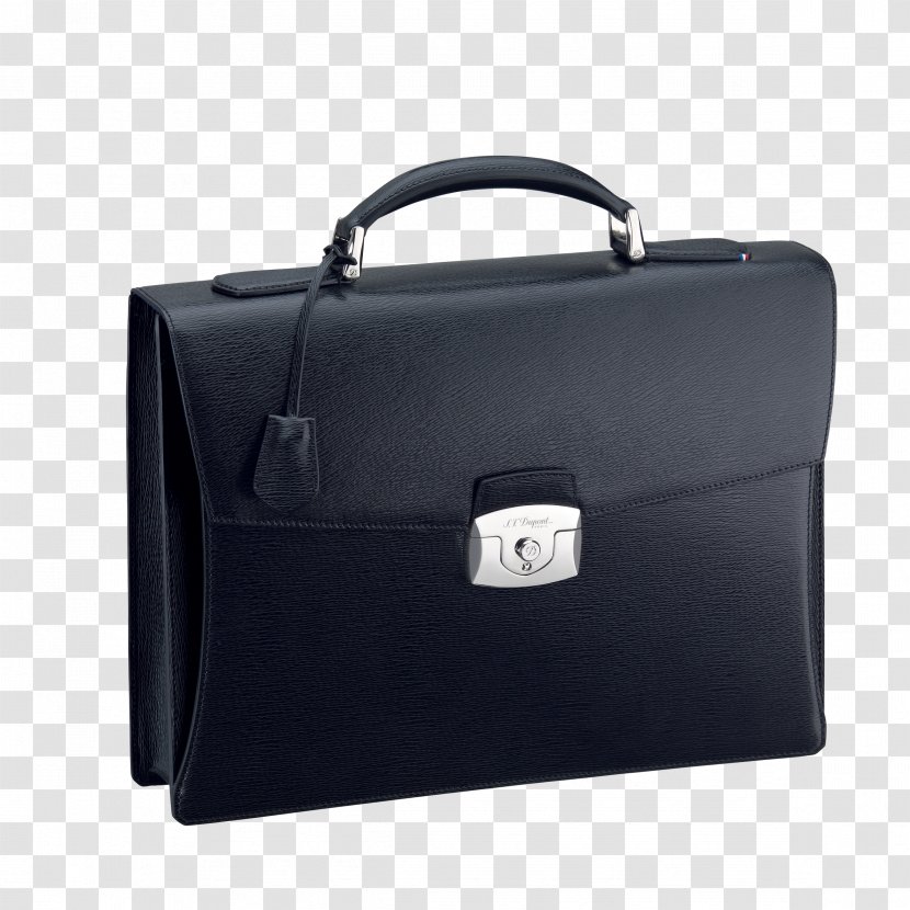 Briefcase Leather Handbag S. T. Dupont Clothing Accessories - Silhouette - Bag Transparent PNG