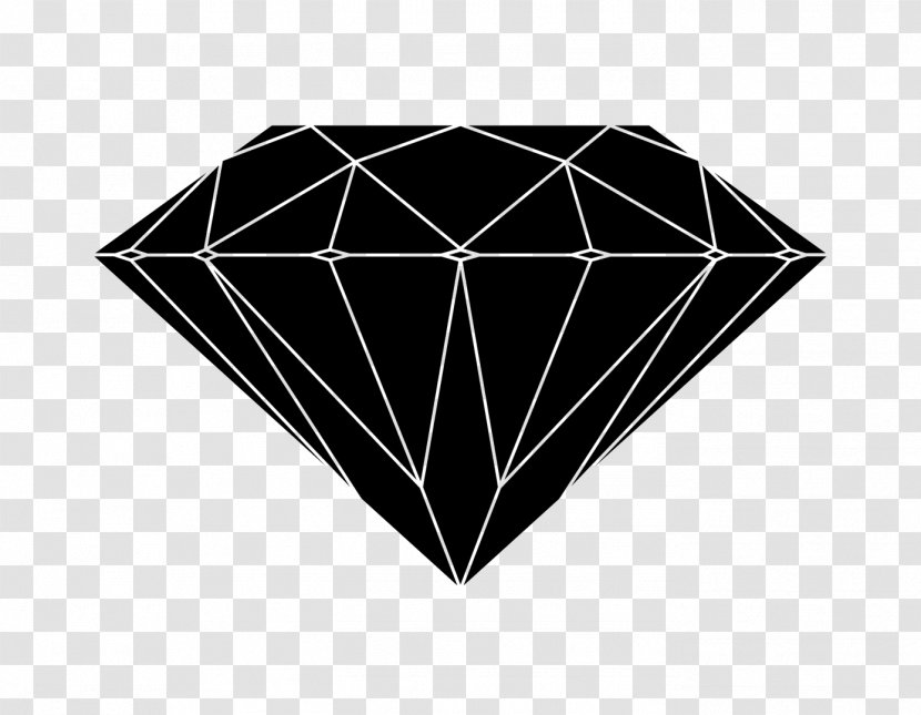 Black And White - Triangle - Diamond Effect Transparent PNG