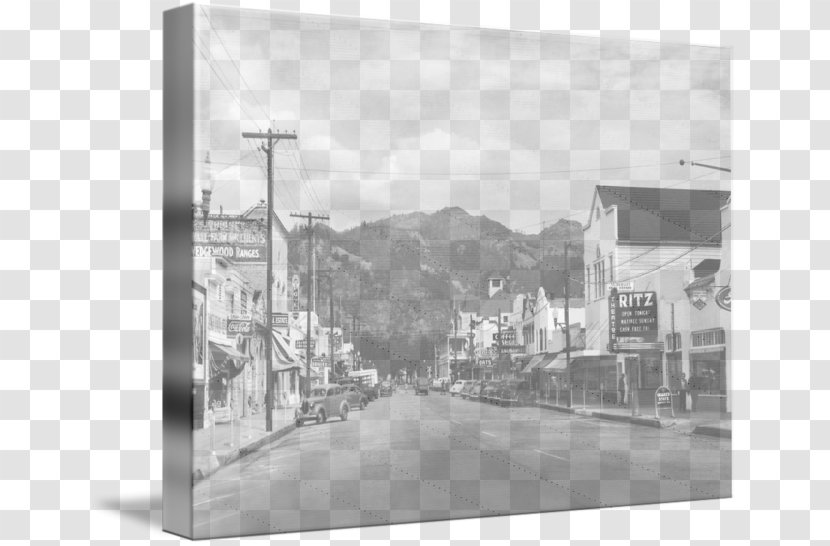 Picture Frames Gallery Wrap Lincoln Avenue Canvas Sketch - Black And White - Main Street Village Transparent PNG