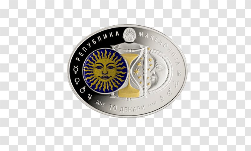 Silver Coin Republic Of Macedonia Zodiac Astrological Sign - Taurus Transparent PNG