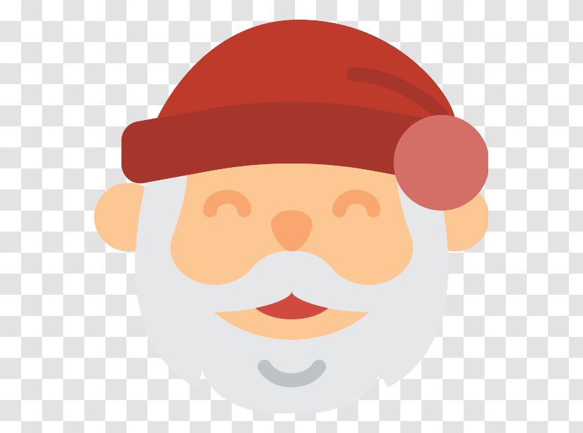 Santa Claus Christmas Icon - Ico - Cartoon Head Transparent PNG