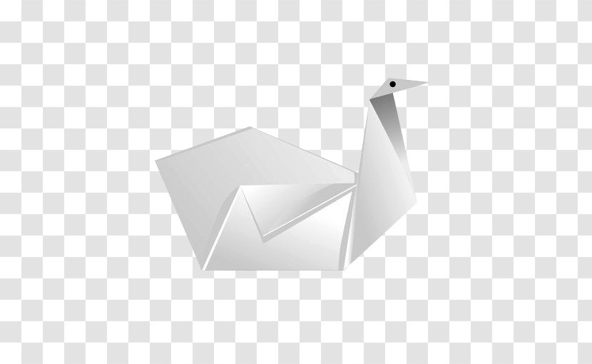 Origami Angle Pattern - White - Swan Transparent PNG