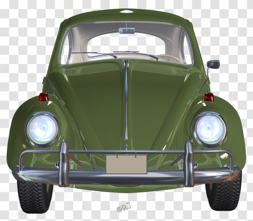 Volkswagen Beetle Car Type 14A Yellow Transparent PNG