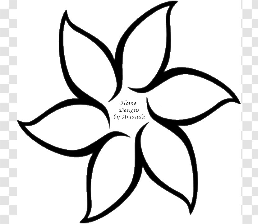 Flower Outline Drawing Clip Art - Tulip - Flowers Template Transparent PNG