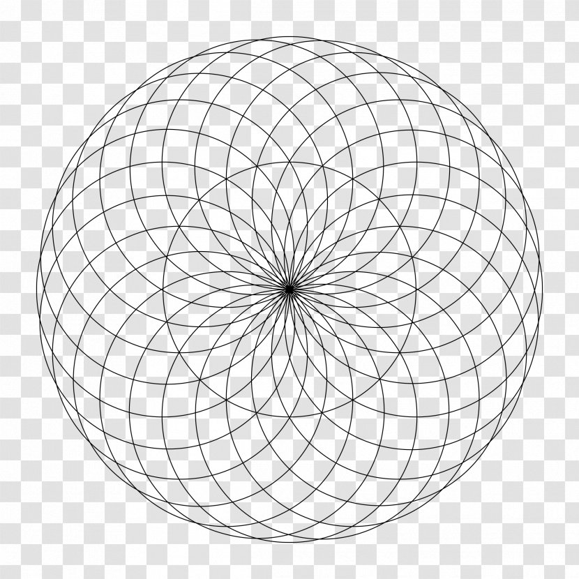 Circle Geometry Pattern - White - Eyeball Transparent PNG