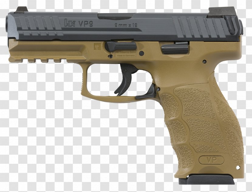 Heckler & Koch VP9 Firearm 9×19mm Parabellum Pistol - Trigger - Semiautomatic Transparent PNG