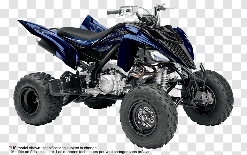 Yamaha Motor Company Raptor 700R All-terrain Vehicle Engine Motorcycle - Tire Transparent PNG