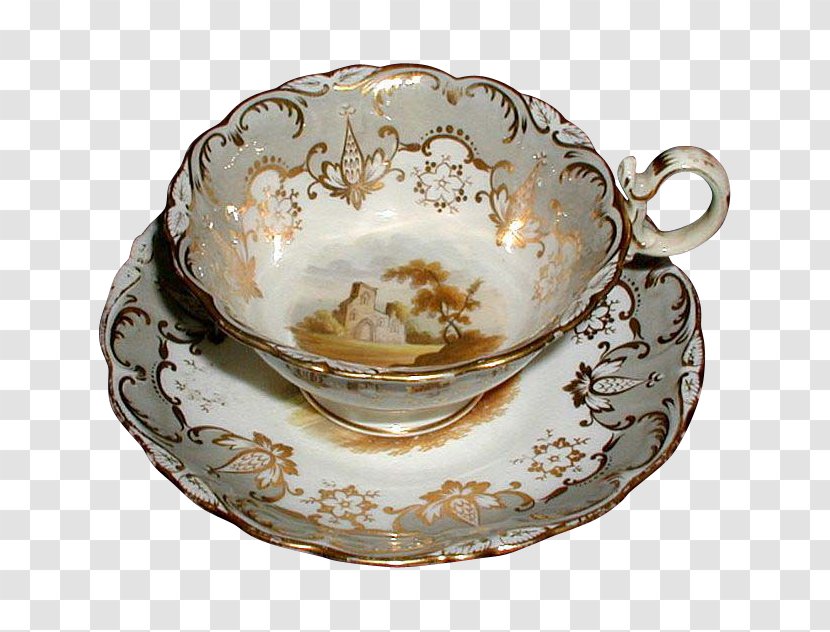 Coffee Cup Saucer Porcelain Plate Bowl Transparent PNG