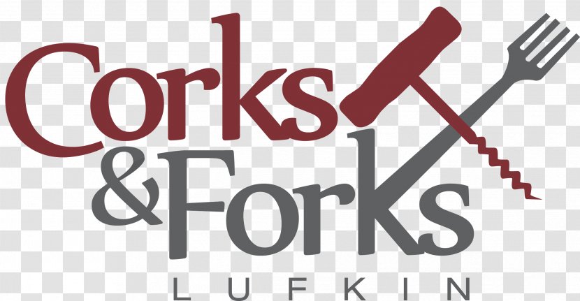 Wine Logo Cork Fork Lufkin Convention & Visitors Bureau Transparent PNG