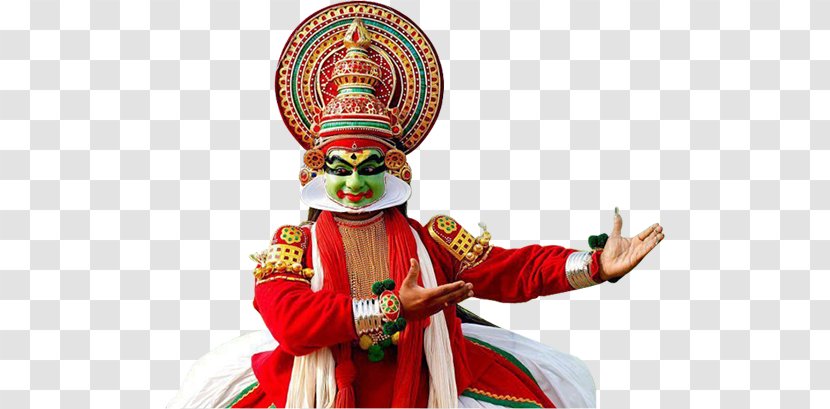 Kerala Kathakali Dance Onam Mohiniyattam - Christmas Decoration - Arts Of Transparent PNG