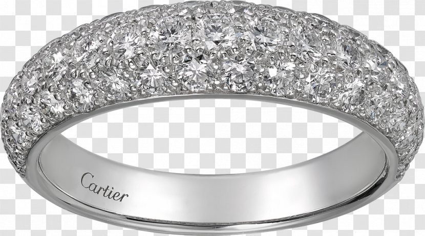 Ring Diamond Cartier Brilliant Carat - Sortija Transparent PNG