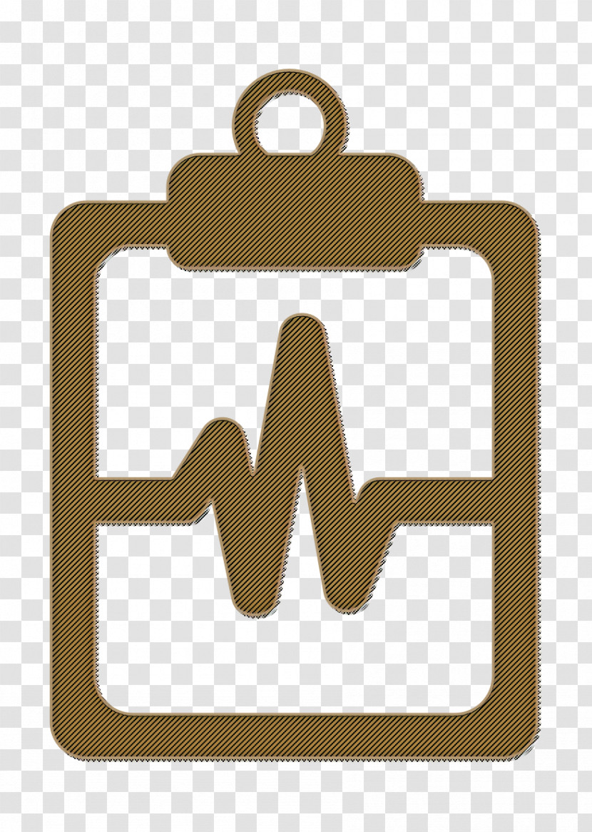 Heartbeat Icon Medical Icons Icon Lifeline Of Heartbeats On A Paper On A Clipboard Icon Transparent PNG