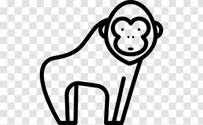Gorilla Ape Clip Art - Vector Transparent PNG