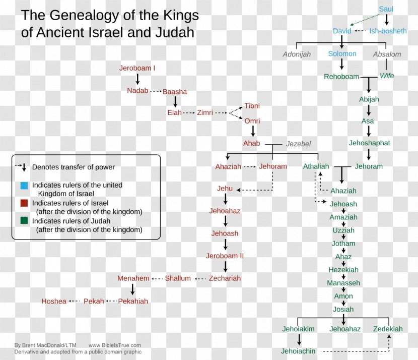 Kingdom Of Judah Israel Books Kings Bible - Family Tree - King Transparent PNG