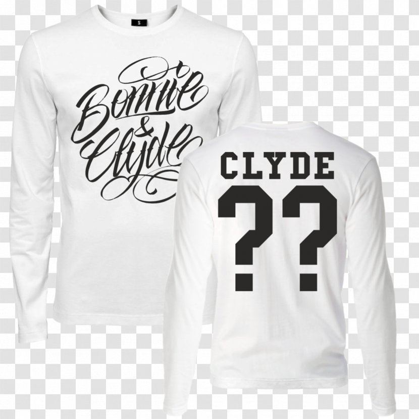 Long-sleeved T-shirt Bonnie And Clyde Sports Fan Jersey Jumper Transparent PNG