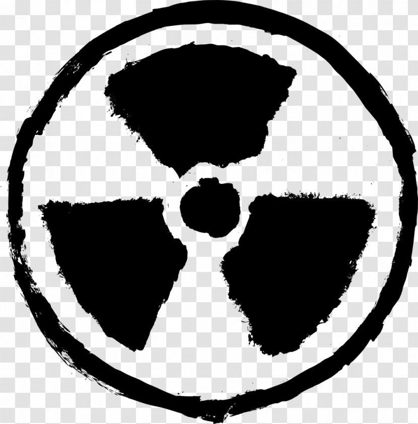 Radioactive Decay Symbol Radiation Biological Hazard - Monochrome Photography - Vector Transparent PNG