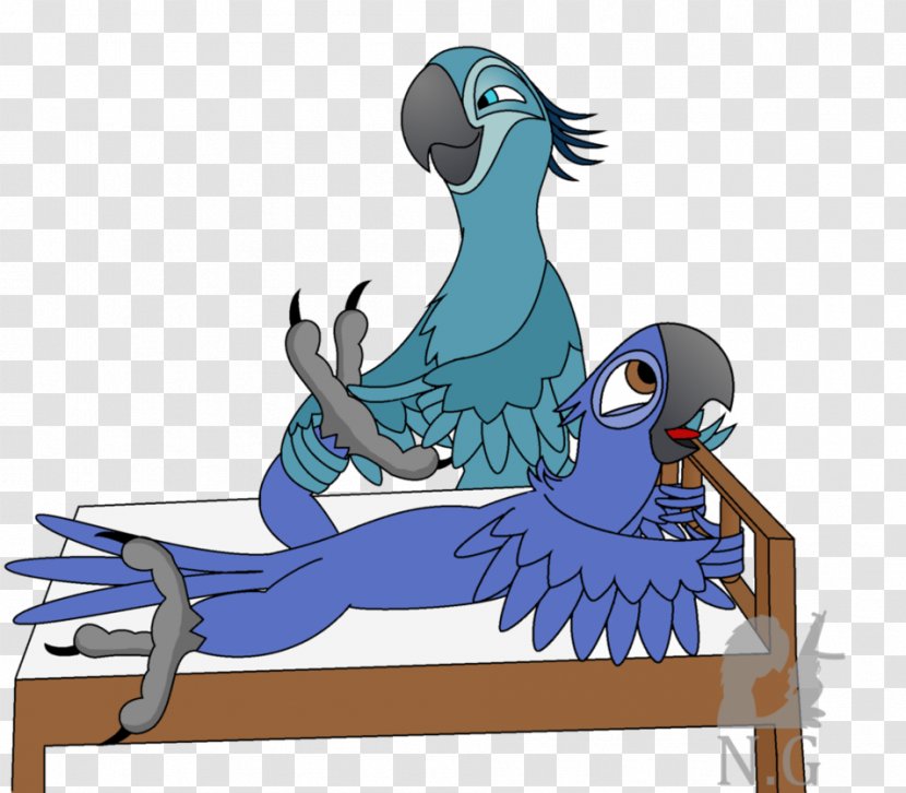 Macaw Parrot Fiction Beak Bird - Art Transparent PNG