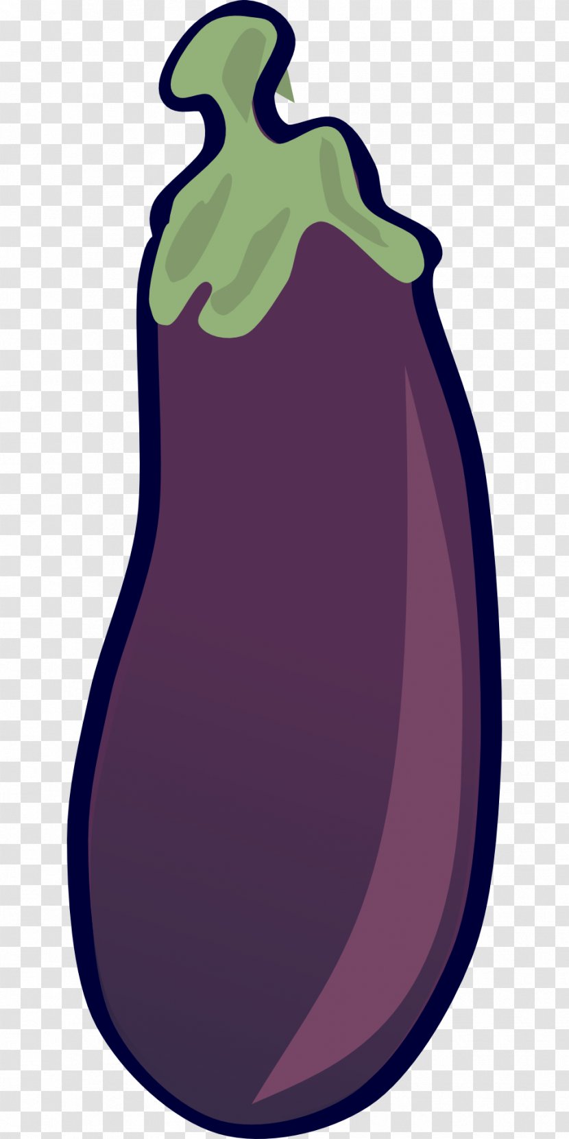 Eggplant Vegetable Fruit Clip Art - Cartoon - Purple Green Cap Transparent PNG