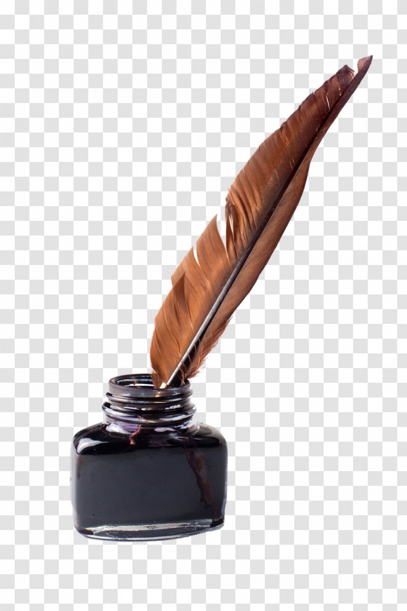 Paper Quill Fountain Pen Inkwell - Stock Photography Transparent PNG
