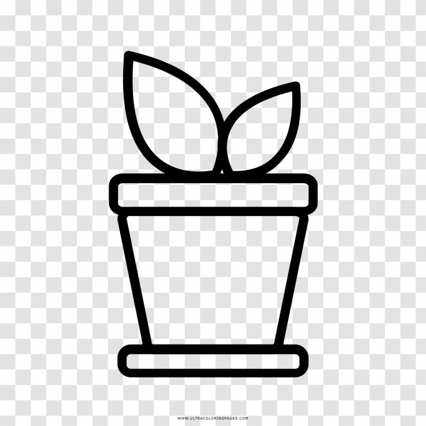 Coloring Book Flowerpot Drawing Vase Transparent PNG