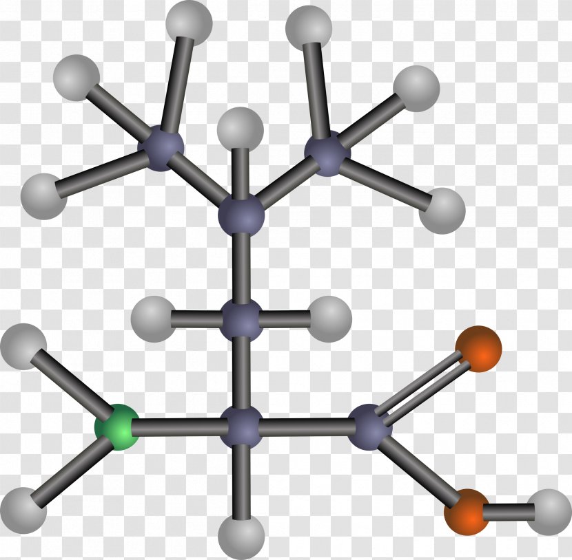 Amino Acid Valine Histidine Clip Art - Molecular Structure Background Transparent PNG