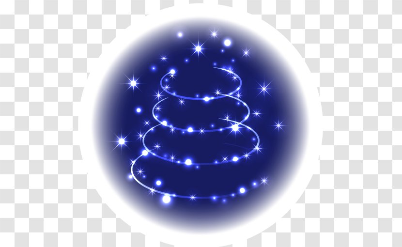 Christmas Tree Light. - Key - Cobalt Blue Transparent PNG