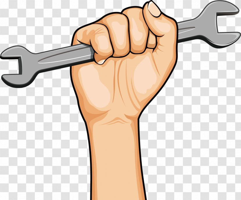 Thumb Cartoon Labor Day - Labour - Power Wrench Transparent PNG