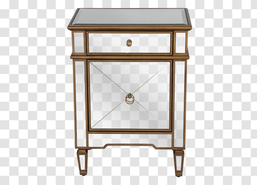 Bedside Tables Furniture Mirror Drawer - Silhouette - Table Transparent PNG