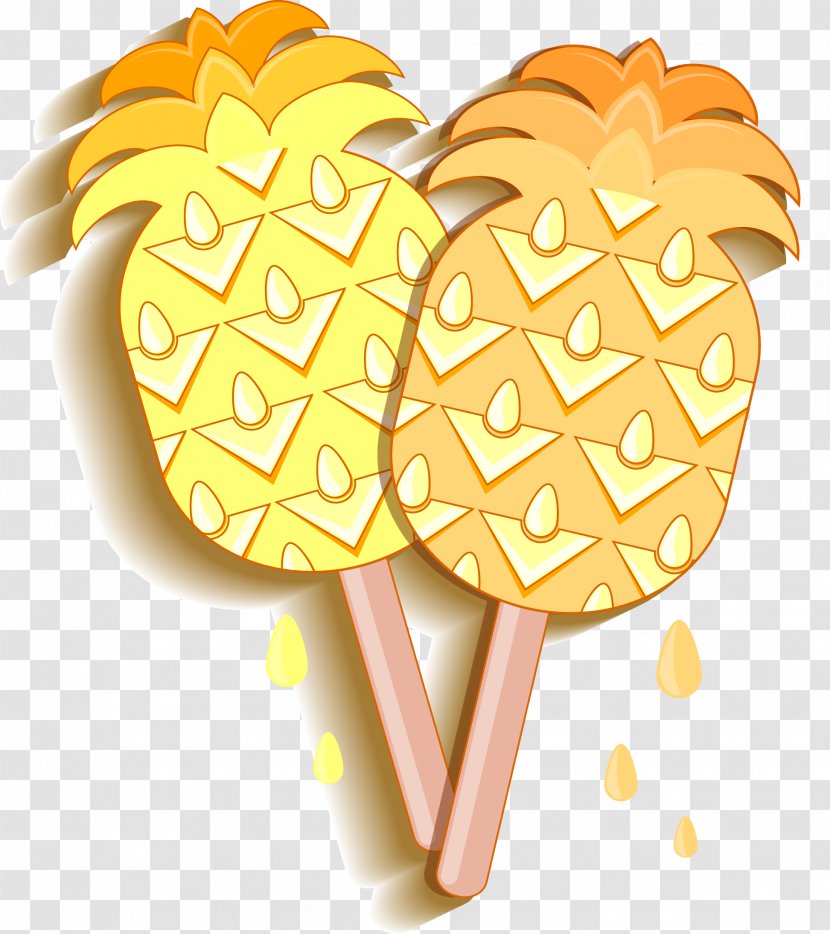 Ice Cream Pineapple Adobe Illustrator Cartoon - Drawing Transparent PNG