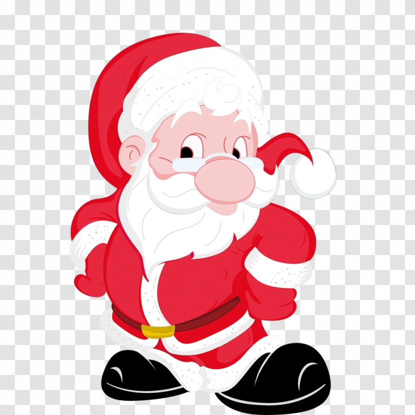 Santa Claus Reindeer Drawing Christmas Transparent PNG