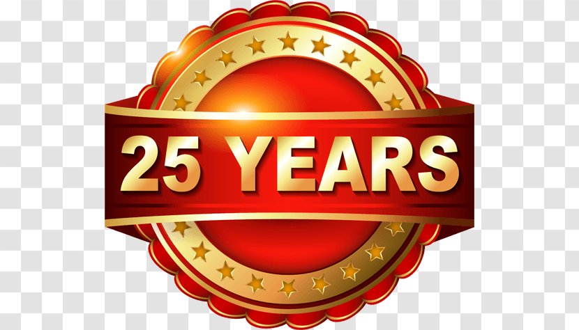 Anniversary Stock Photography Clip Art - Birthday - 25 Years Transparent PNG
