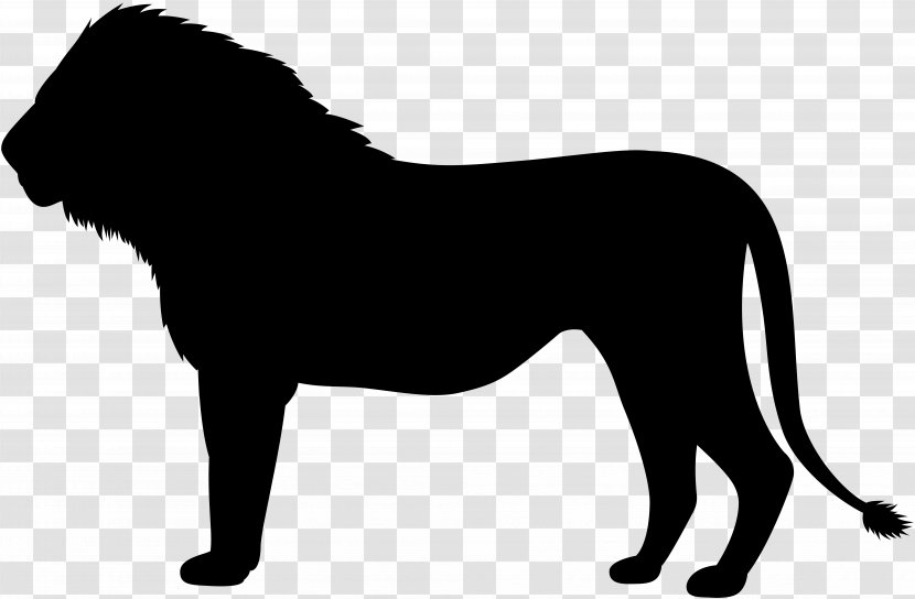 Lion Clip Art - Wildlife - Silhouette Image Transparent PNG