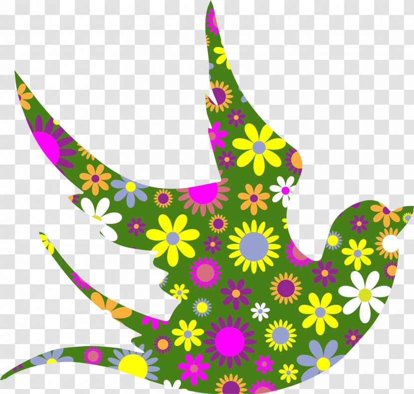 Thumb Signal Flower Clip Art - Color - DOVE Transparent PNG