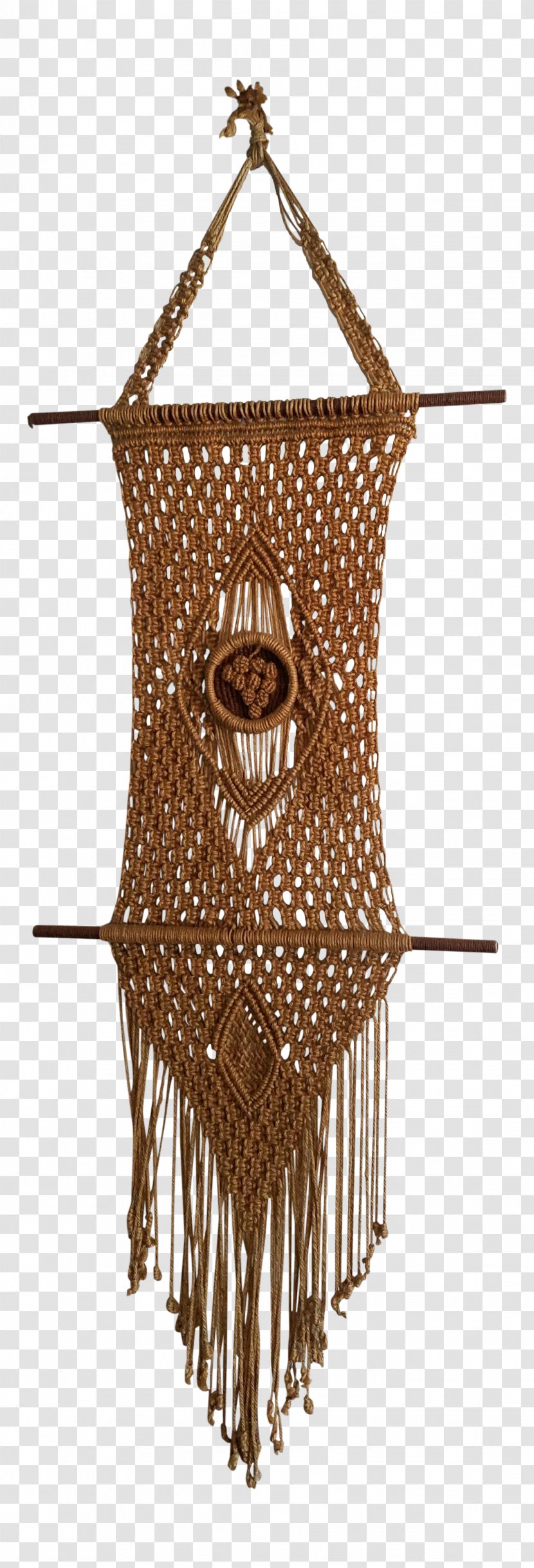 Yarn Window Chairish Brown Mosshound Designs - Art - Hanging Basket Wall Transparent PNG