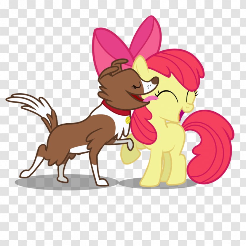 Cat Apple Bloom Applejack Pony Dog - Cartoon Transparent PNG