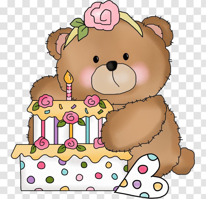 Bear Birthday Cake Clip Art - Frame Transparent PNG