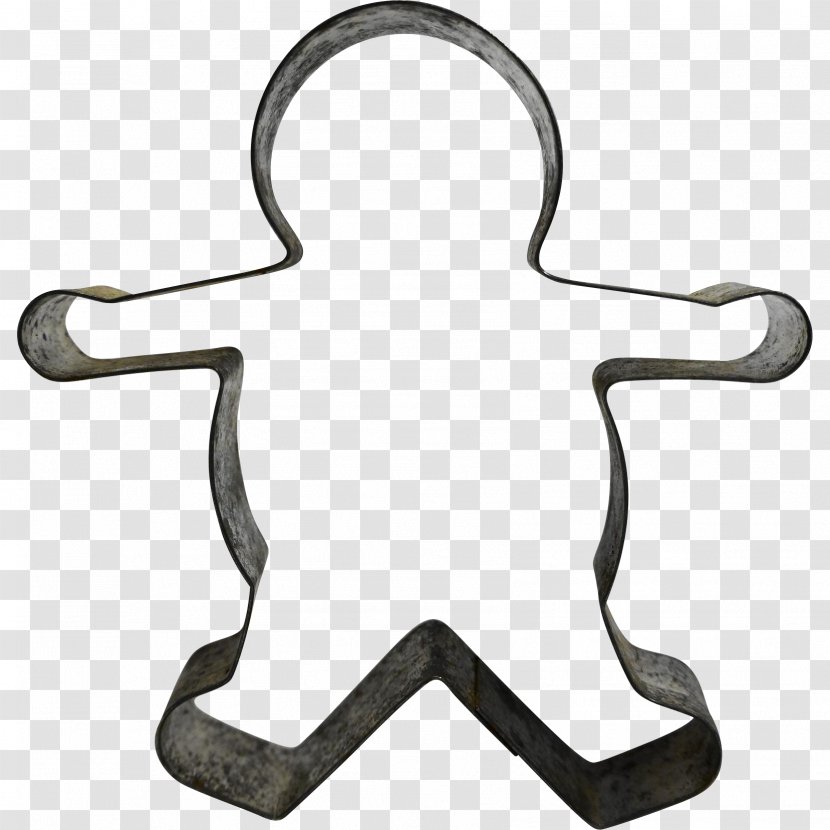 Cookie Cutter Body Jewellery Line Biscuit - Bathroom - Gingerbread Man Transparent PNG