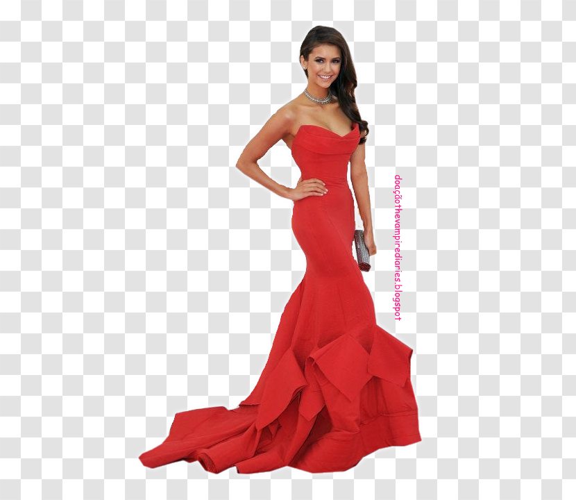 Dress Clothing Red Gown Prom - Ruffle - The Vampire Diaries Transparent PNG