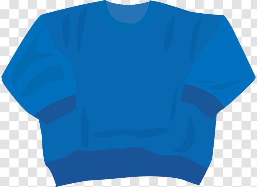 Sweater Clipart. - Electric Blue Transparent PNG