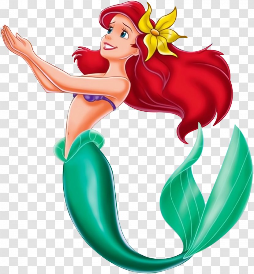 Ariel The Prince Little Mermaid - Flower Transparent PNG