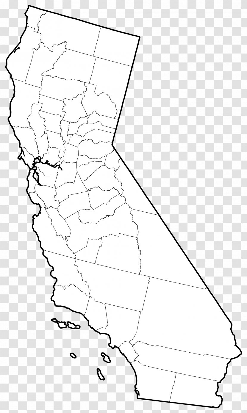 Northern California Kern County, Floods In Christmas Flood Of 1964 - Line Art - Outline Transparent PNG