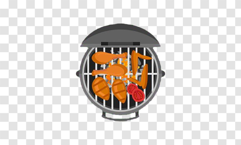 Sausage Barbecue Chicken Fried - Roasting - Grilled Wings Cartoon Transparent PNG