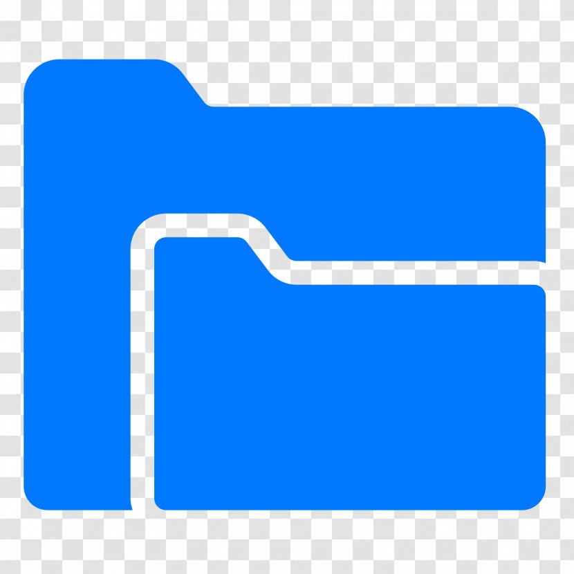 Electric Blue Logo Cobalt Aqua - Folders Transparent PNG
