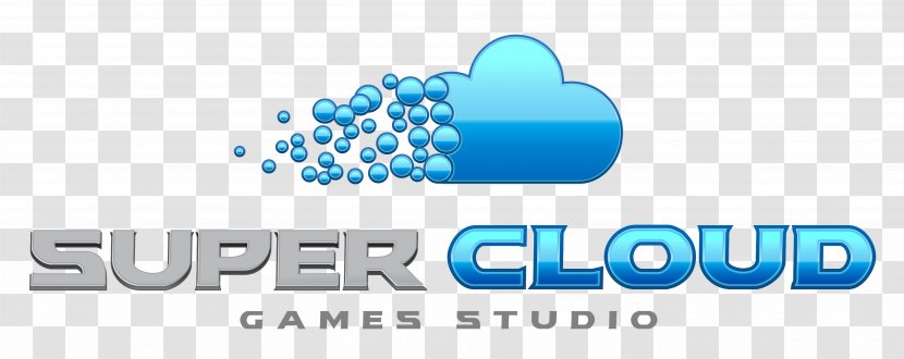 Logo Brand Font - Blue - Super Clouds Transparent PNG