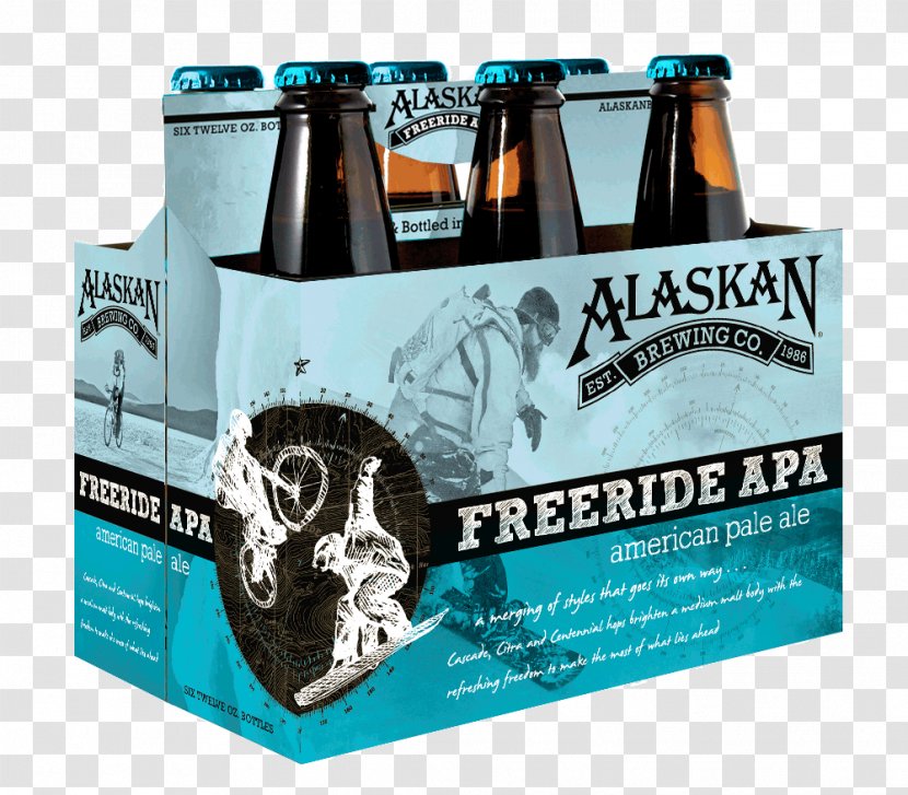 Lager Alaskan Brewing Company India Pale Ale Beer Juneau - Bottle - Ice Cave Transparent PNG