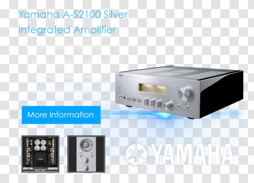 RF Modulator Audio Power Amplifier Yamaha A-S2100 Electronics - Xlr Connector Transparent PNG
